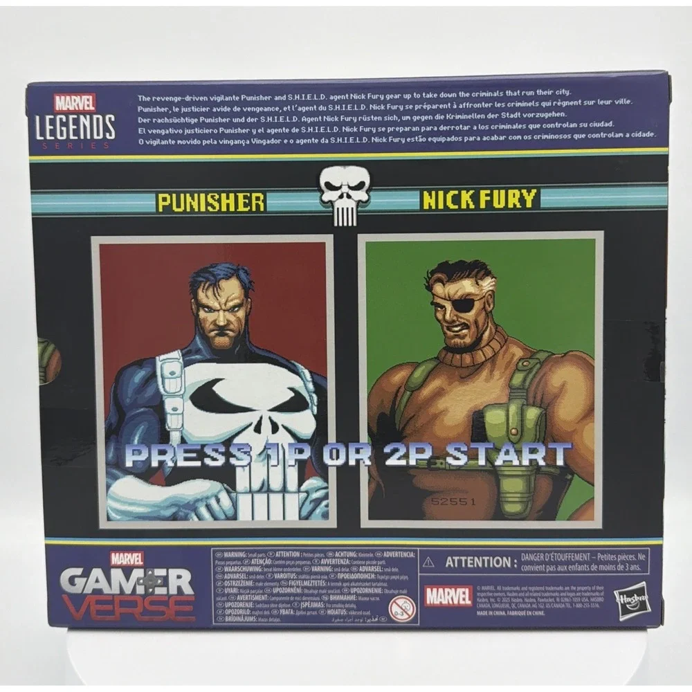 Hasbro Marvel‎ Legends Punisher Nick Fury 2-Pack GamerVerse NIB